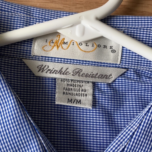ILMIGLIORE wrinkle resistant MENS button down dress shirt new - Picture 3 of 8